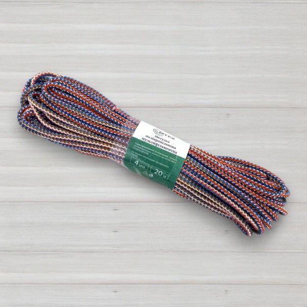 Шнур поліпропіленовий, МТЕХ, діаметр 4 мм, довжина 20 м